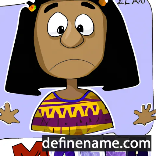 cartoon of the name Mali