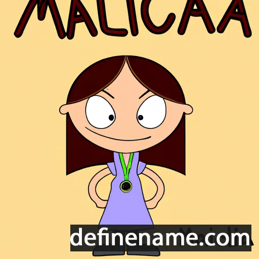 cartoon of the name Malicia