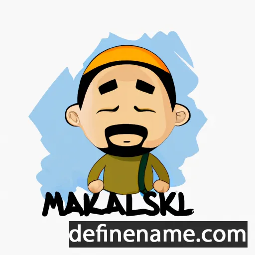 cartoon of the name Malikussaleh