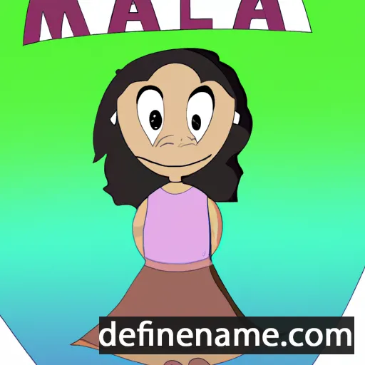 cartoon of the name Malila