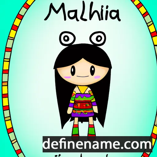 cartoon of the name Malinalxochitl