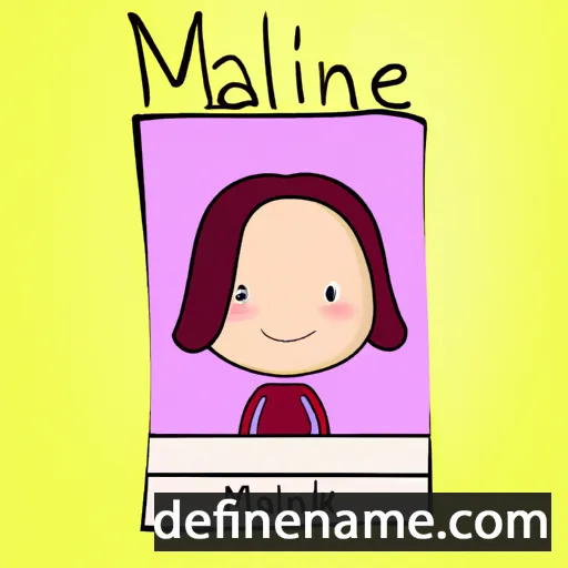 cartoon of the name Maline