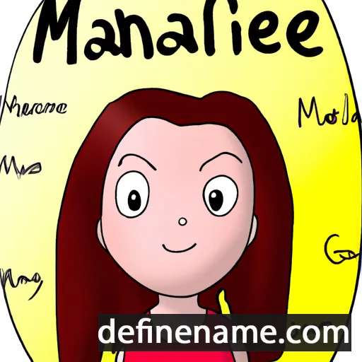 cartoon of the name Malinee