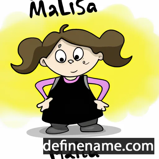 cartoon of the name Mališa