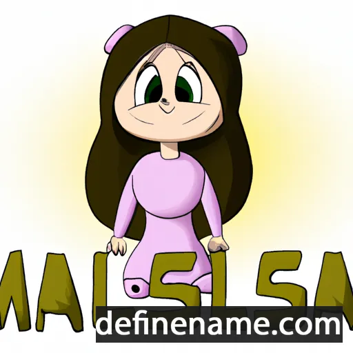 cartoon of the name Malisa