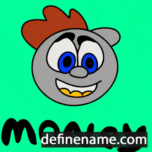 cartoon of the name Máney