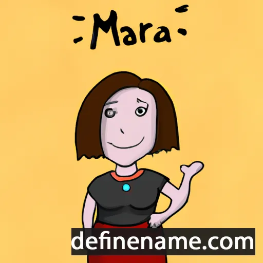 cartoon of the name Mára