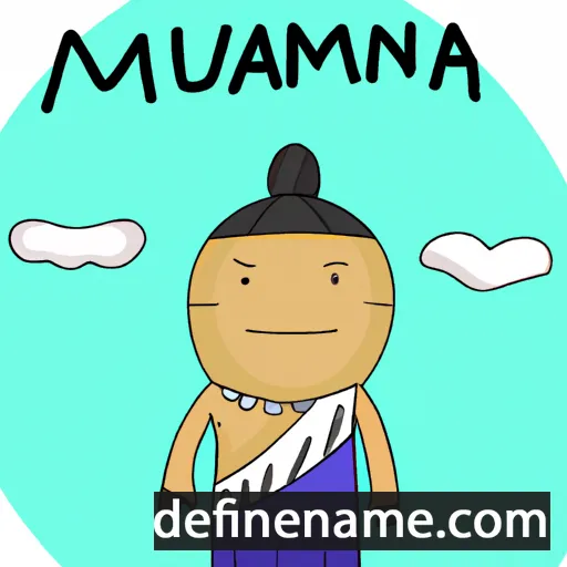 cartoon of the name Māpuana