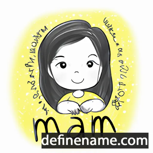 cartoon of the name Mạnh