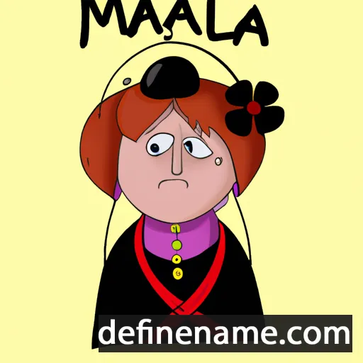 cartoon of the name Małomira