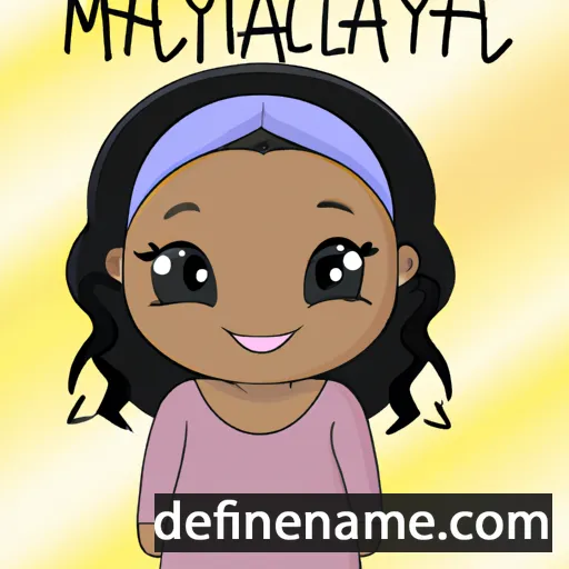 cartoon of the name Maliyah