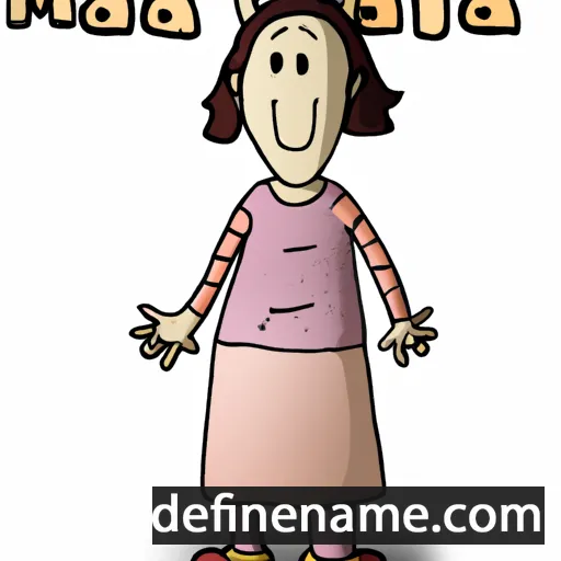 cartoon of the name Malja