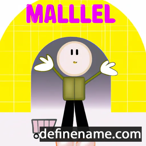 cartoon of the name Mall