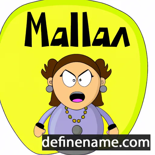 cartoon of the name Malla