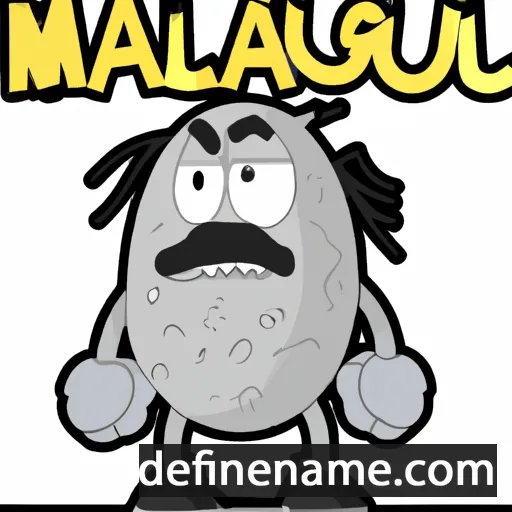 cartoon of the name Mallagul