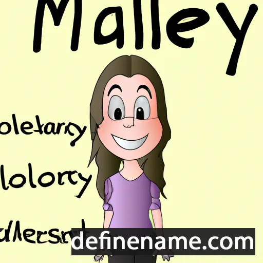 cartoon of the name Mallary