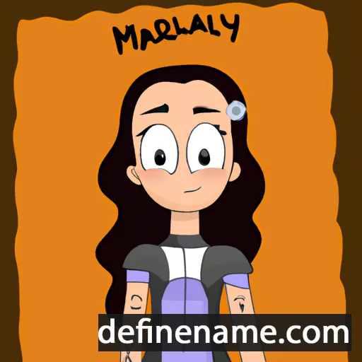 cartoon of the name Mallaury