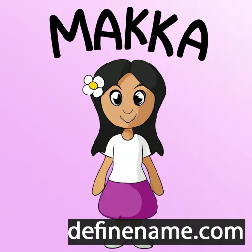 cartoon of the name Mallika