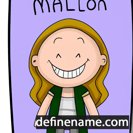 cartoon of the name Mallori