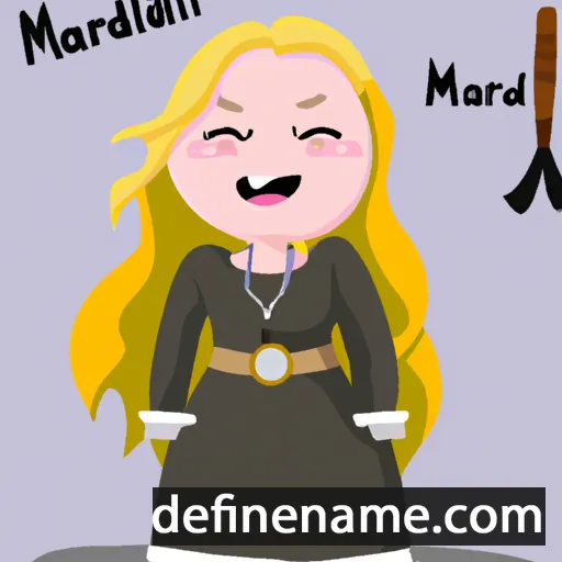 cartoon of the name Malmfríðr