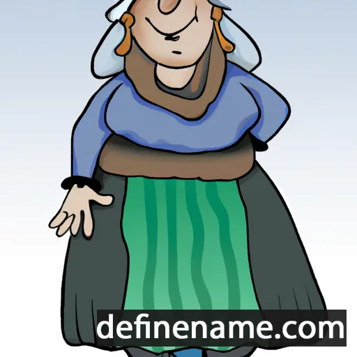 cartoon of the name Malmfrid