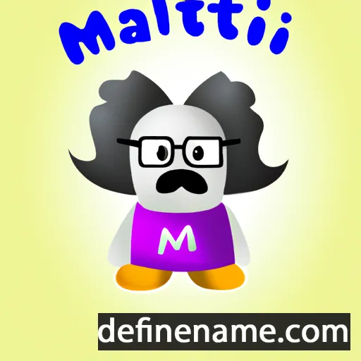 cartoon of the name Maltiti