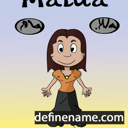 cartoon of the name Maluna