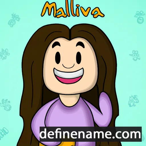 Malvína cartoon