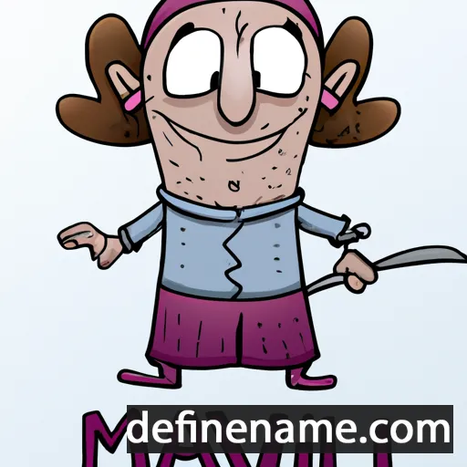 cartoon of the name Malvi