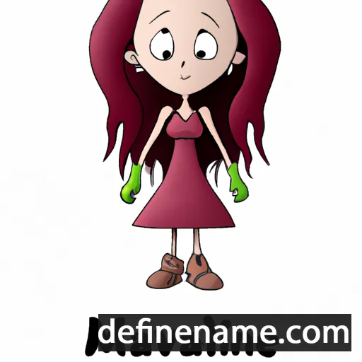 cartoon of the name Malviine