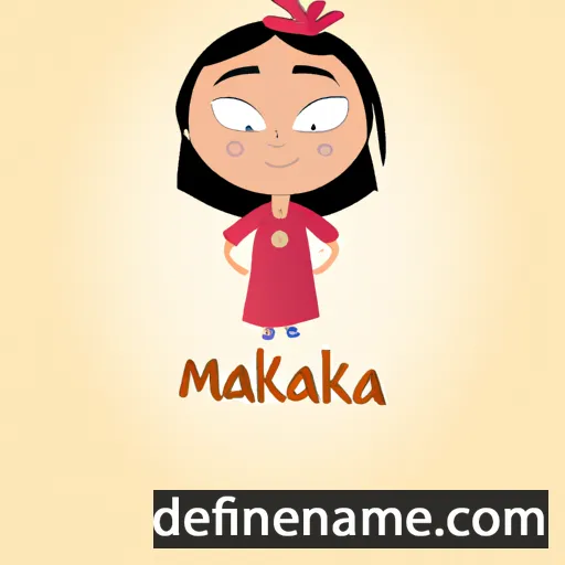 cartoon of the name Malvika