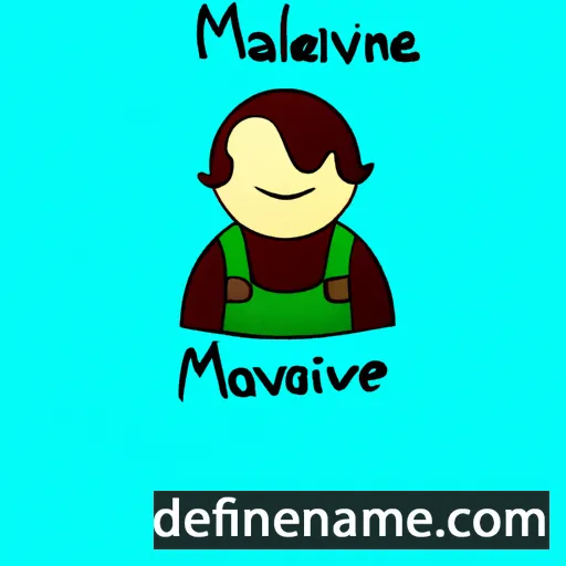 cartoon of the name Malvine