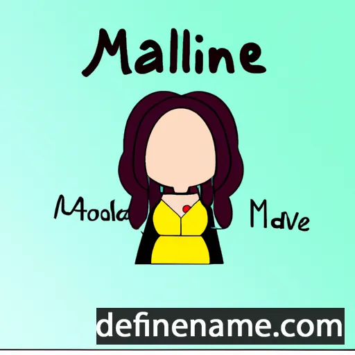 cartoon of the name Malwine