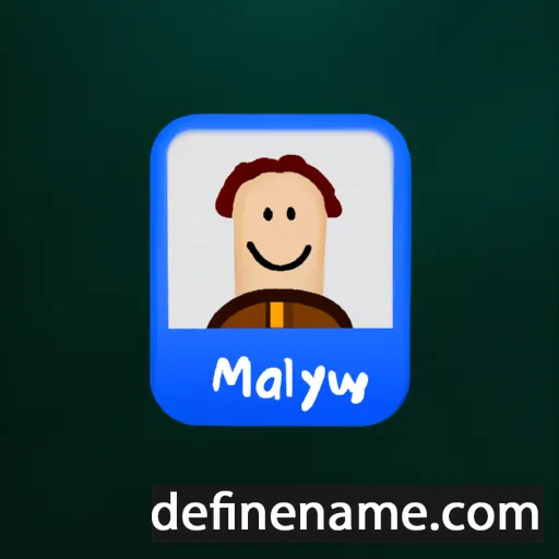 cartoon of the name Malwyn