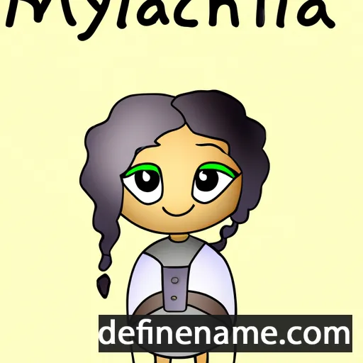 cartoon of the name Malychia