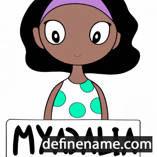 cartoon of the name Malynda