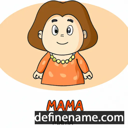 cartoon of the name Mama