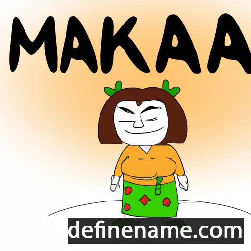 cartoon of the name Mamaka