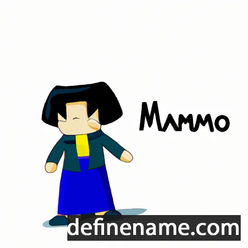 cartoon of the name Mamako