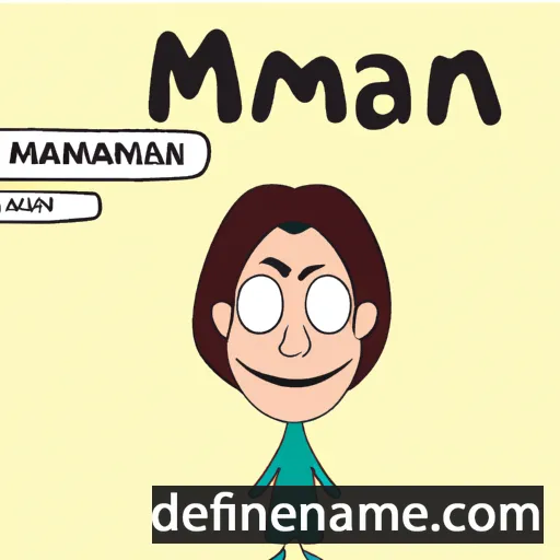 cartoon of the name Maman