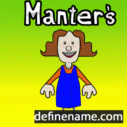 cartoon of the name Mamers