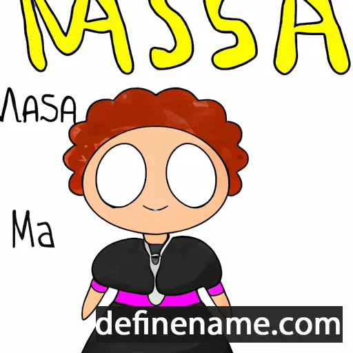 cartoon of the name Mamisa