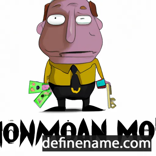 cartoon of the name Mammon