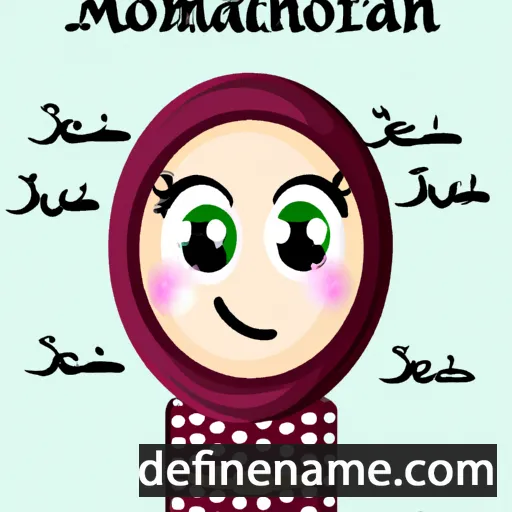 cartoon of the name Mamoonah