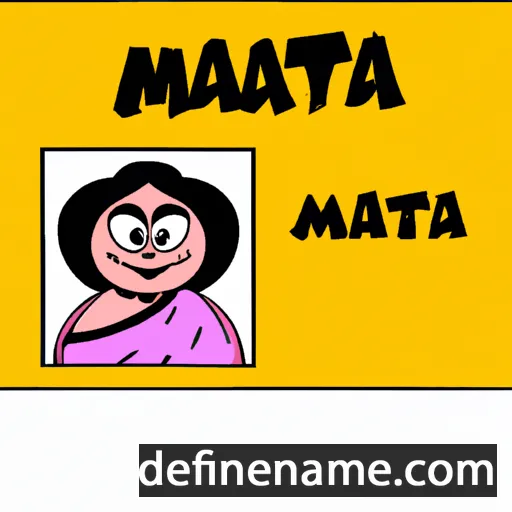 cartoon of the name Mamta