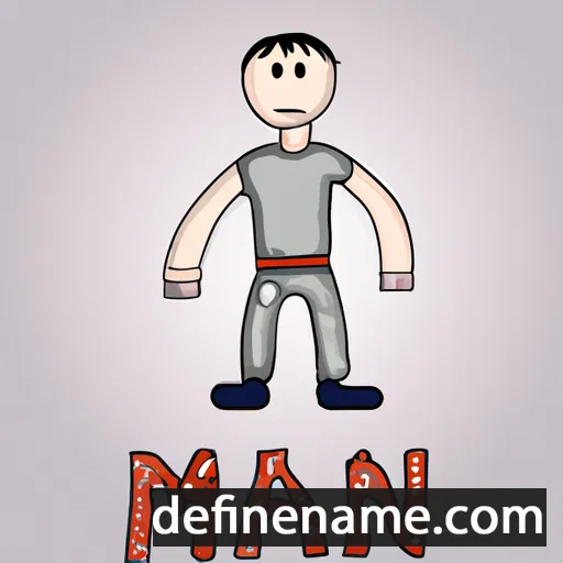 cartoon of the name Man