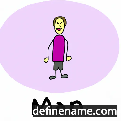 cartoon of the name Man