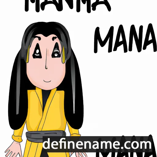 cartoon of the name Mana