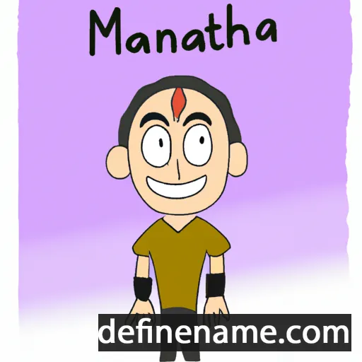 cartoon of the name Manahath