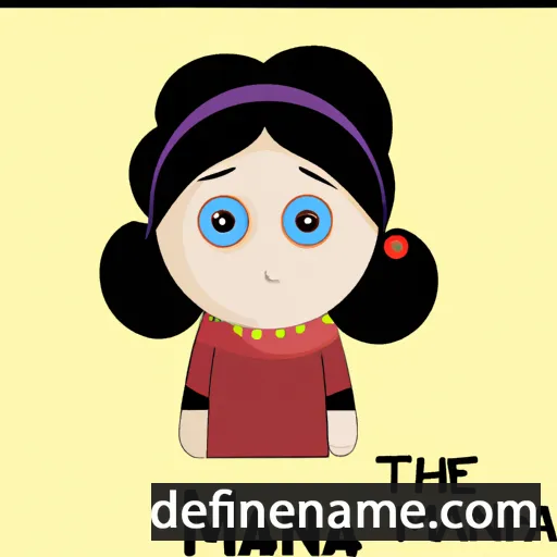 cartoon of the name Manal